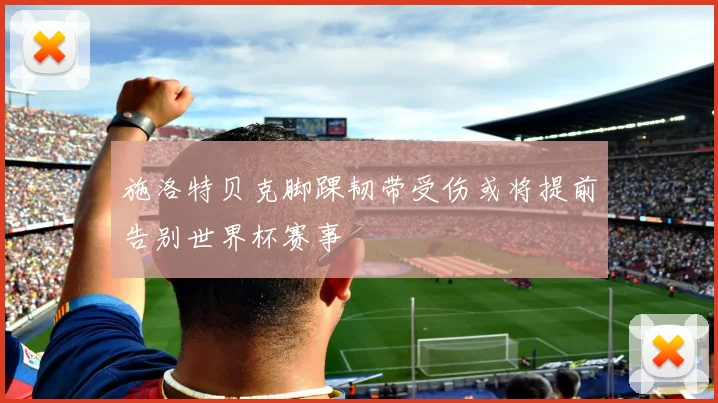 施洛特贝克脚踝韧带受伤或将提前告别世界杯赛事